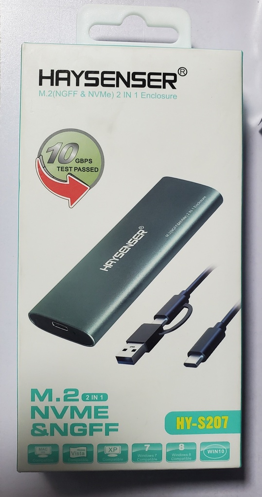 External NVME Gen 3x4 SSD Case 3.1