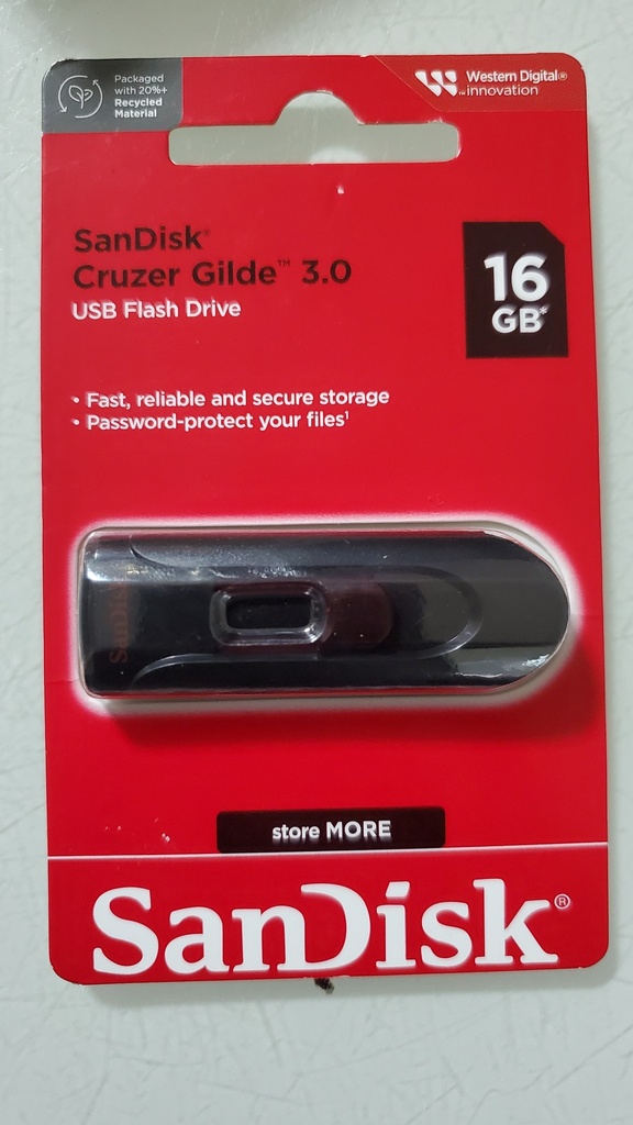 San Disk 16GB Cruzer Glide 3.0 USB Flash Drive