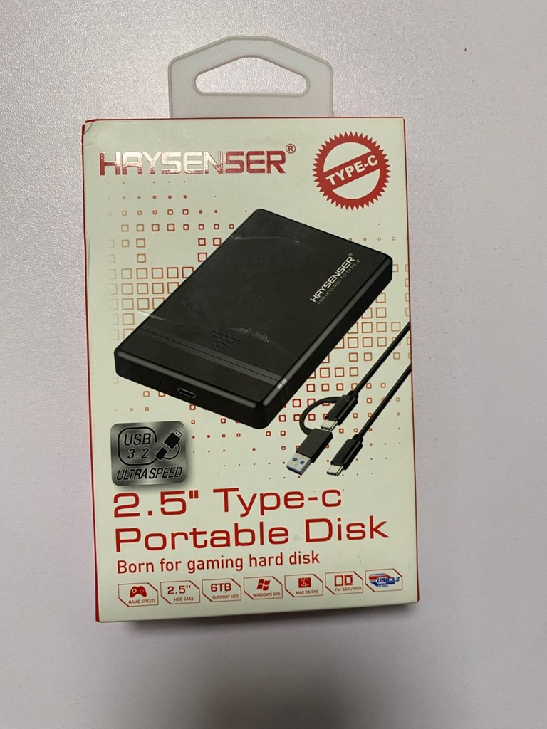 Haysenser Type C  2.5 External Disk Case