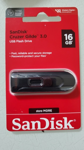 San Disk 16GB Cruzer Glide 3.0 USB Flash Drive